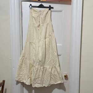 Elegant Cream Maxi dress